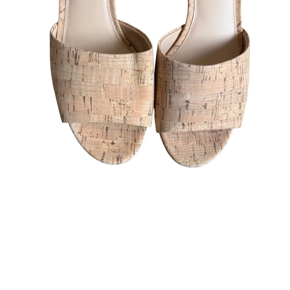 Veronica Beard - Dali Platform Cork Block Heel Sandals Sz 9.5